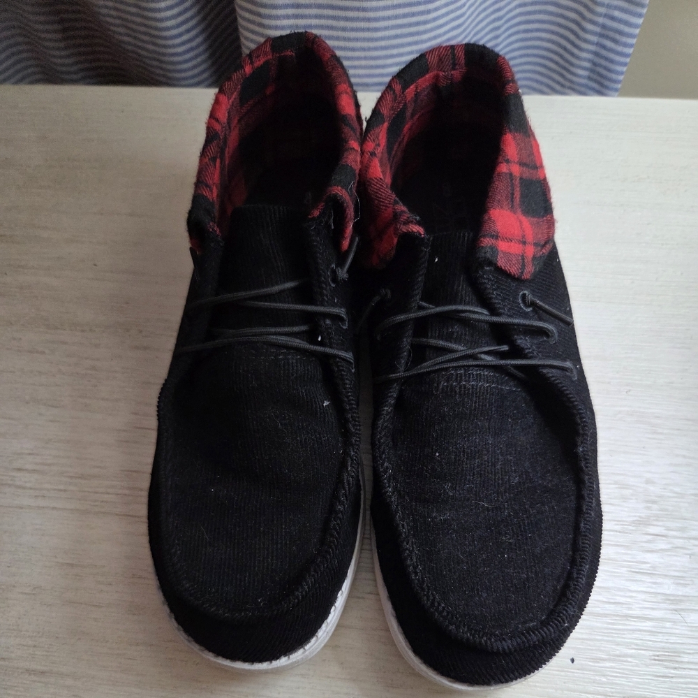 Black and Red Womens Casual Shoes
